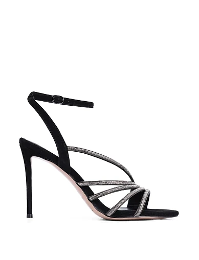 Жіночі босоніжки MiaMay велюрові чорні (TYL1214A-15-1) - фото 1 - Miraton