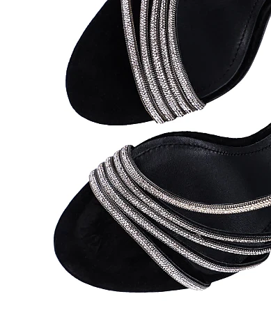 Жіночі босоніжки MiaMay велюрові чорні (TYL1214A-15-1) - фото 5 - Miraton