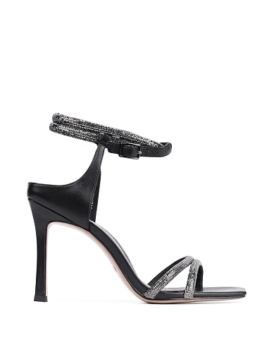 Женские босоножки MIRATON кожаные черные - фото 1 - Miraton