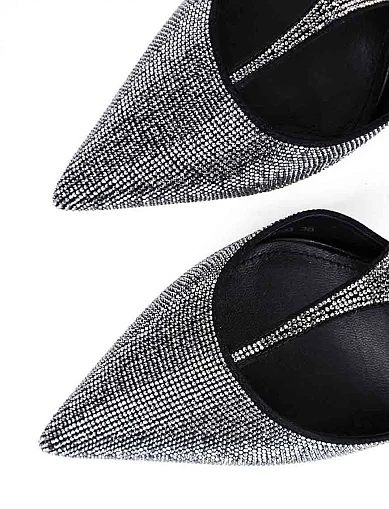 Женские туфли слингбеки MiaMay кожаные черные - фото 5 - Miraton