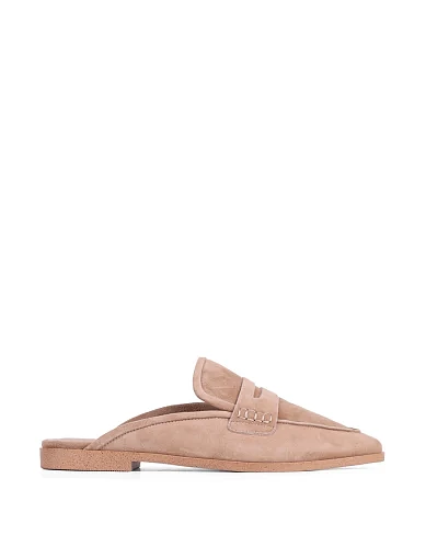 Жіночі сліпери MIRATON велюрові бежеві (X001-A-11) - фото 1 - Miraton