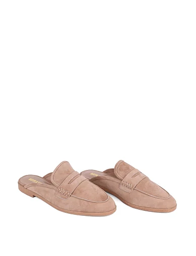 Жіночі сліпери MIRATON велюрові бежеві (X001-A-11) - фото 3 - Miraton