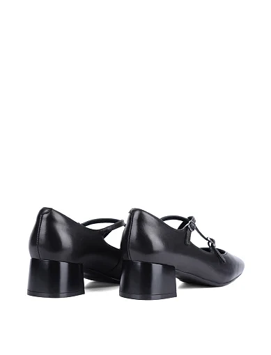 Женские туфли Attizzare кожаные черные - фото 4 - Miraton