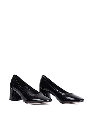 Женские туфли MIRATON из наплака черные - фото 3 - Miraton