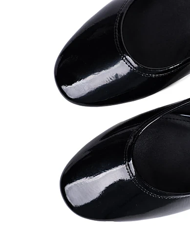 Женские туфли MIRATON из наплака черные - фото 5 - Miraton