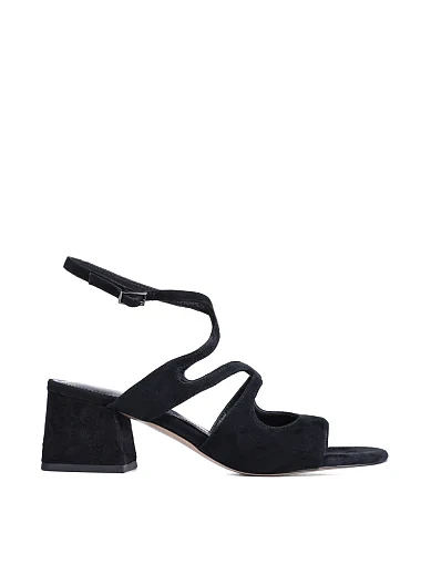 Женские босоножки Attizzare велюровые черные - фото 1 - Miraton