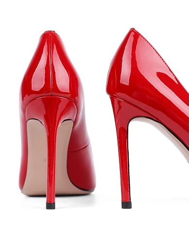 Женские туфли MIRATON лаковые красные - фото 2 - Miraton