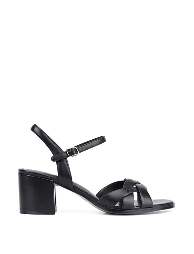 Жіночі босоніжки Attizzare шкіряні чорні (HS23107-12-1) - фото 1 - Miraton