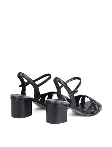 Жіночі босоніжки Attizzare шкіряні чорні (HS23107-12-1) - фото 4 - Miraton