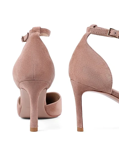 Женские туфли Mia May велюровые бежевые - фото 2 - Miraton