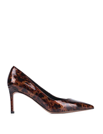 Женские туфли лодочки Mia May лаковые леопардовые - фото 1 - Miraton