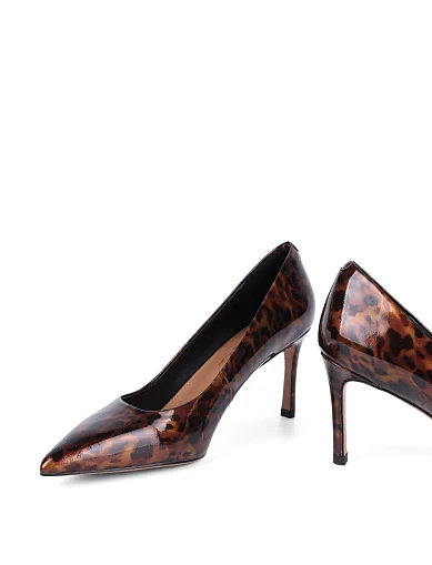 Женские туфли лодочки Mia May лаковые леопардовые - фото 2 - Miraton