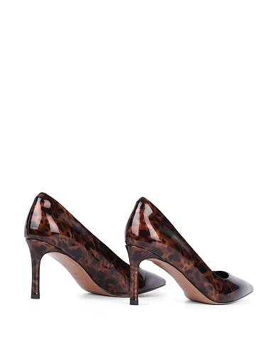 Женские туфли лодочки Mia May лаковые леопардовые - фото 4 - Miraton