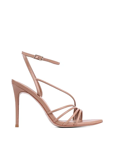 Женские босоножки MIRATON кожаные бежевые - фото 1 - Miraton