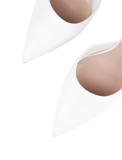 Жіночі туфлі Mia May шкіряні білі (HS24107-2-9 SS25) - фото 5 - Miraton