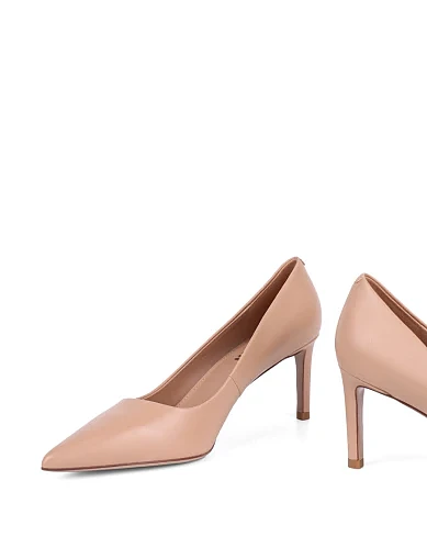 Жіночі туфлі MIRATON шкіряні бежеві (HS2435-1-11) - фото 2 - Miraton