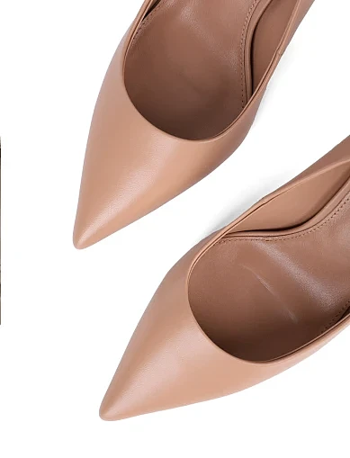 Жіночі туфлі MIRATON шкіряні бежеві (HS2435-1-11) - фото 5 - Miraton