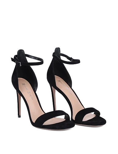 Женские босоножки Mia May велюровые черные - фото 3 - Miraton