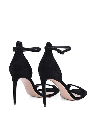 Женские босоножки Mia May велюровые черные - фото 4 - Miraton