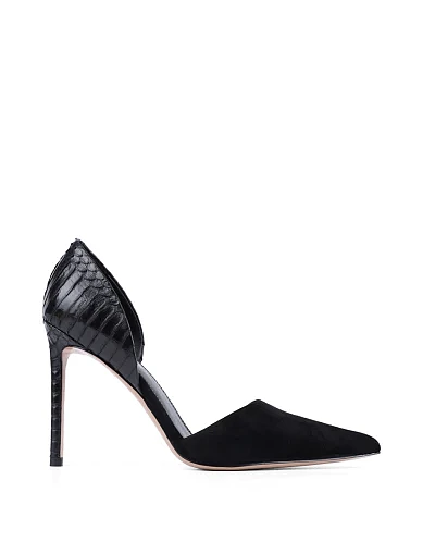 Женские туфли Mia May кожаные черные - фото 1 - Miraton