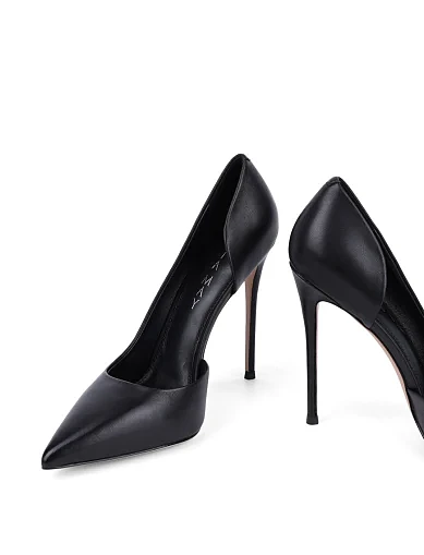 Женские туфли MiaMay кожаные черные - фото 2 - Miraton