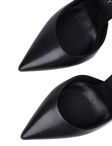 Женские туфли MiaMay кожаные черные - фото 5 - Miraton