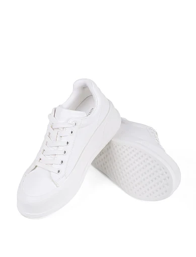 Жіночі кеди MIRATON шкіряні білі (909-1) - фото 2 - Miraton