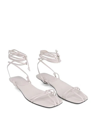 Жіночі босоніжки MIRATON шкіряні рисового кольору (5295-303-Y6624) - фото 4 - Miraton