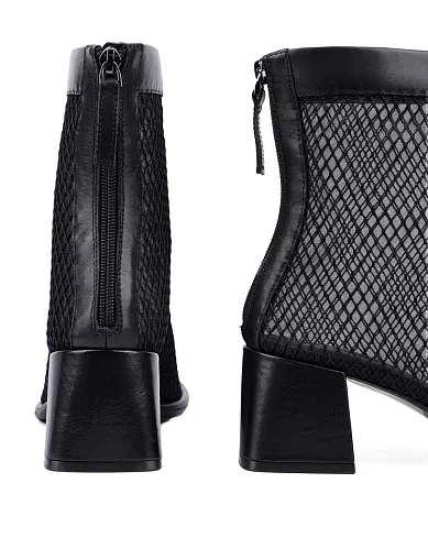 Женские ботинки MIRATON кожаные черные - фото 2 - Miraton