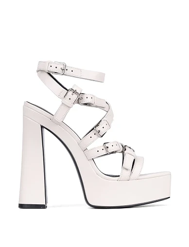 Женские босоножки MIRATON кожаные белые - фото 1 - Miraton