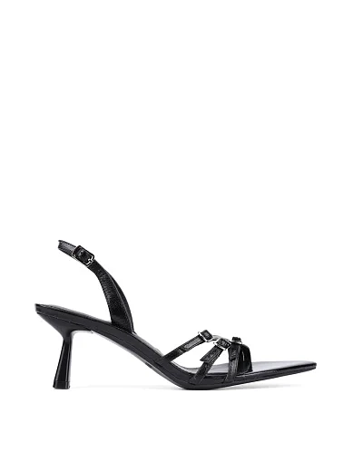 Женские босоножки MIRATON кожаные черные - фото 1 - Miraton