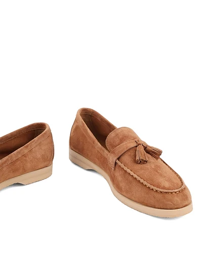 Женские слиперы Attizzare велюровые коричневые - фото 2 - Miraton