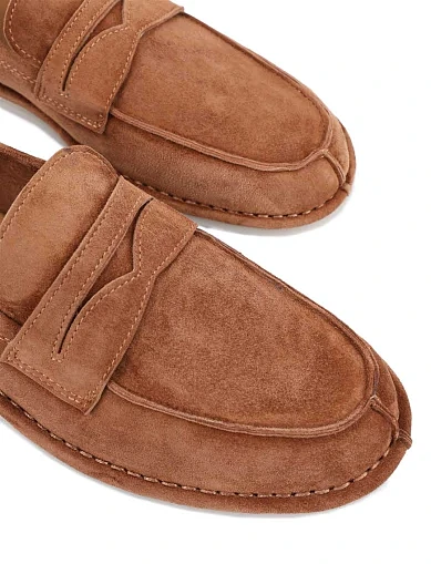 Женские слиперы Attizzare велюровые коричневые - фото 5 - Miraton