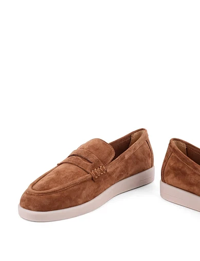 Женские слиперы Attizzare велюровые коричневые - фото 2 - Miraton