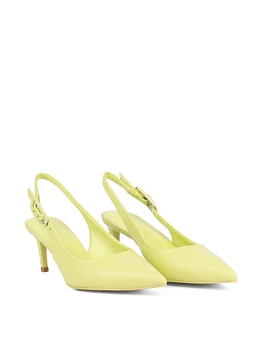 Жіночі туфлі слінгбеки MIRATON шкіряні салатові (203-24103-21-3) - фото 3 - Miraton