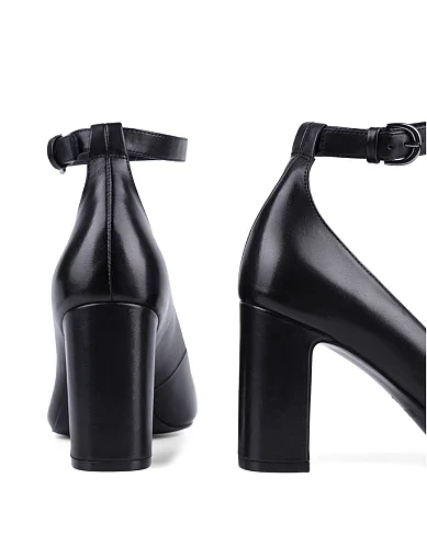 Женские туфли Attizzare кожаные черные - фото 2 - Miraton