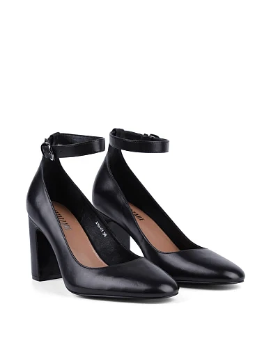 Женские туфли Attizzare кожаные черные - фото 3 - Miraton