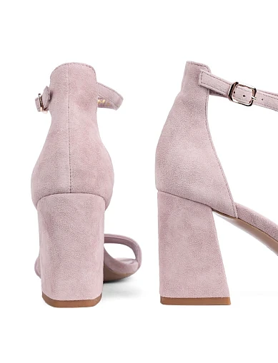 Женские босоножки Attizzare велюровые бежевые - фото 2 - Miraton