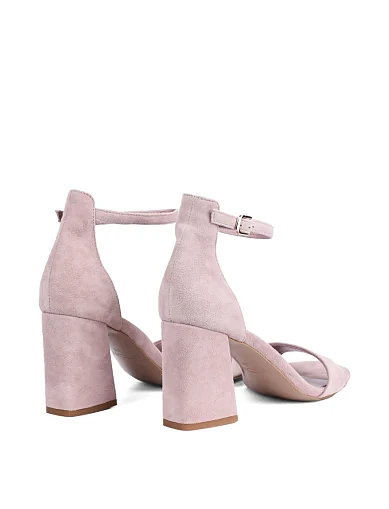 Женские босоножки Attizzare велюровые бежевые - фото 4 - Miraton