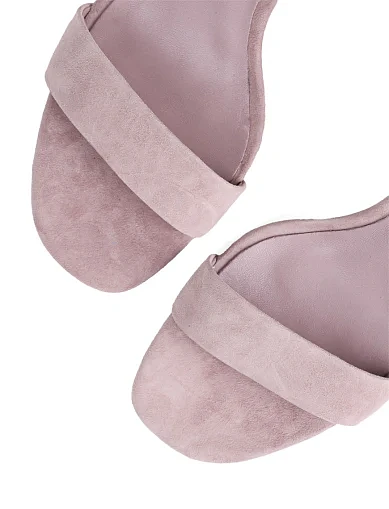 Женские босоножки Attizzare велюровые бежевые - фото 5 - Miraton