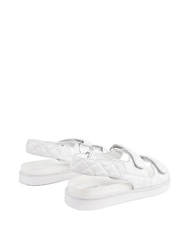 Женские сандалии Attizzare кожаные белые - фото 3 - Miraton