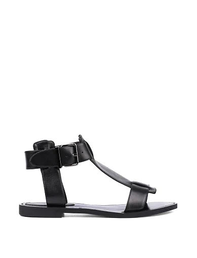 Жіночі сандалі MIRATON шкіряні чорні (251-39-1) - фото 1 - Miraton