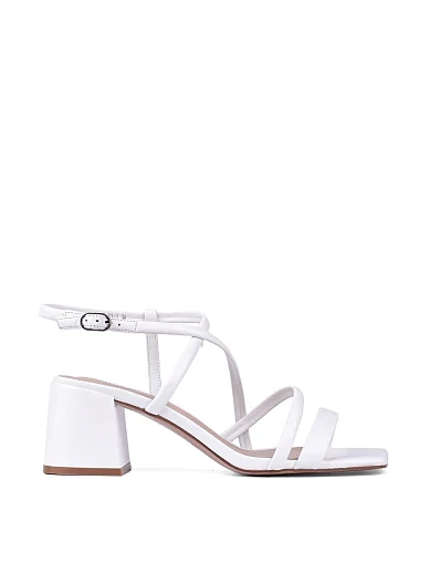 Жіночі босоніжки MIRATON шкіряні білі (8195-83-1) - фото 2 - Miraton