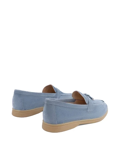 Женские слиперы Attizzare велюровые голубые - фото 3 - Miraton