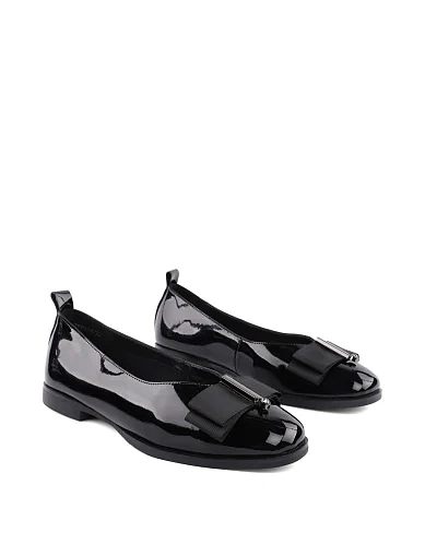 Женские балетки Attizzare лаковые черные - фото 2 - Miraton