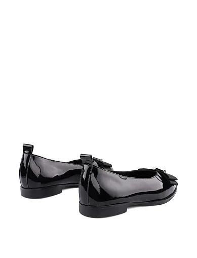 Женские балетки Attizzare лаковые черные - фото 3 - Miraton