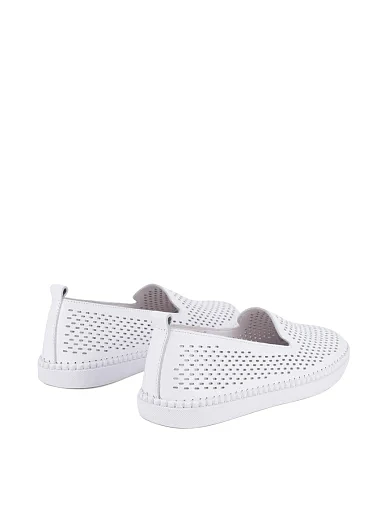 Жіночі сліпери Attizzare шкіряні білі (089-15-1) - фото 3 - Miraton