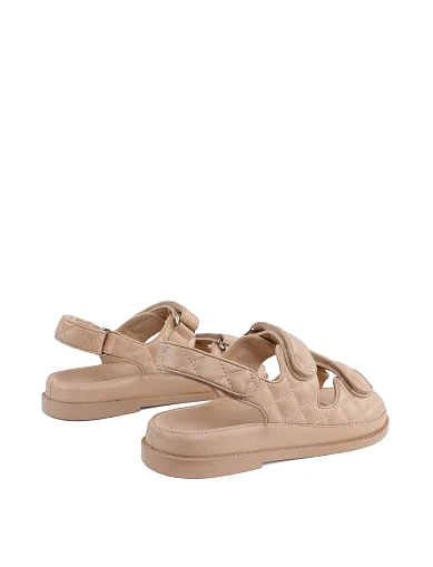 Жіночі сандалі MIRATON шкіряні бежеві (LH161-1) - фото 3 - Miraton