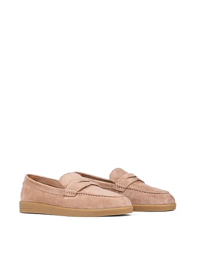 Женские слиперы Attizzare велюровые бежевые - фото 3 - Miraton