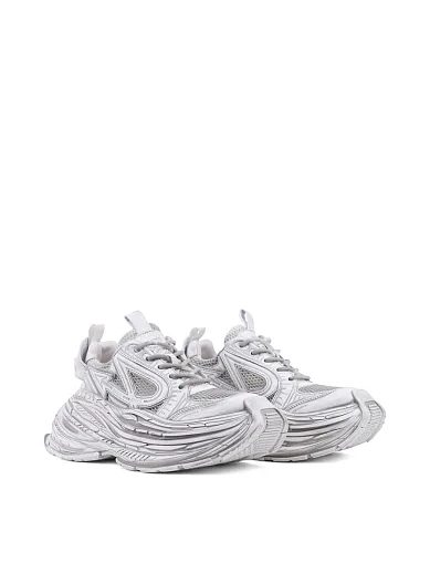 Женские кроссовки MIRATON кожаные белые - фото 3 - Miraton